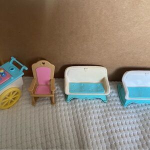 Fisher Price Loving Family Doll House Toy Furniture Set, 1993-1995